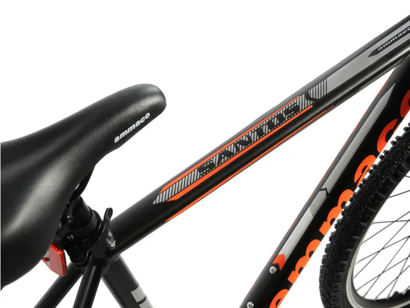 Ammaco Santos 26 Inch Wheel Mountain Bike Black and Orange-4
